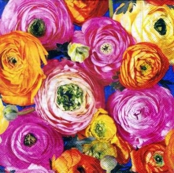 s2861 – Blumen – Servietten – Packung – 20 Stück