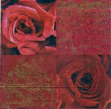 s3139 - Rosenblüten - Servietten - Packung - 20 Stück