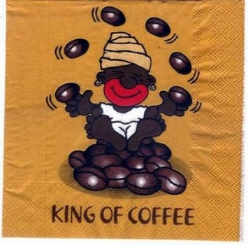 s3211 - King of Coffee - Servietten - Packung - 20 Stück