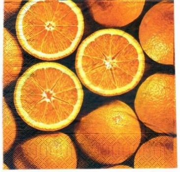 s3227 - Florida - Orangen - Servietten - Packung - 20 Stück