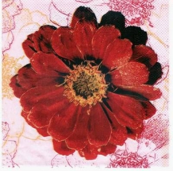 s3252 – Blume - Servietten – Packung – 20 Stück