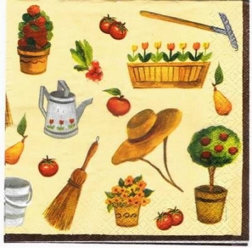 s3265 - Gardening - Servietten - Packung - 20 Stück