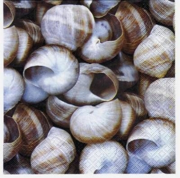 s3284 - Voquilles d Escargot - Servietten - Packung - 20 Stück