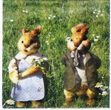 s3288 - Rabbits - Servietten - Packung - 20 Stück