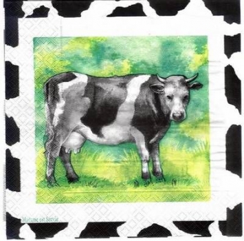 s3391 - The Cow - Servietten - Packung - 20 Stück