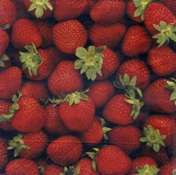 s3426 - Strawberry - Servietten - Packung - 20 Stück