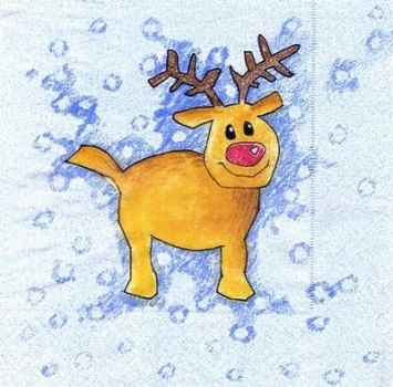 s3481 - Little Reindeer  - Servietten - Packung - 20 Stück