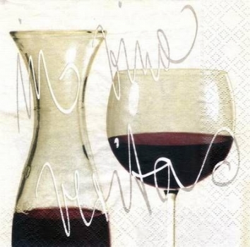 s3542 – Rotwein – Servietten – Packung – 20 Stück
