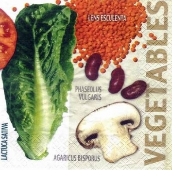 s3564 - Vegetables - Servietten - Packung - 20 Stück