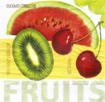 s3565 - Fruits - Servietten - Packung - 20 Stück