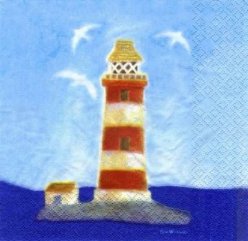 s3590 - Light House - Servietten - Packung - 20 Stück.