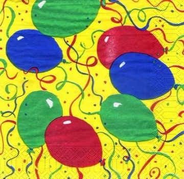 s3630 - Luftballons - Servietten - Packung - 20 Stück