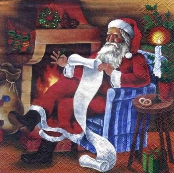 s3670 - Oh Santa - Servietten - Packung - 20 Stück