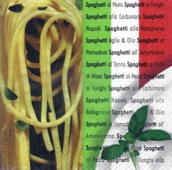 s3673 - Spaghetti & Co. - Napkins - Package - 20 pcs.