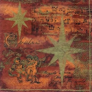 s3739 - Stars over Bethlehem - cinnamon - Servietten - Packung - 20 Stück
