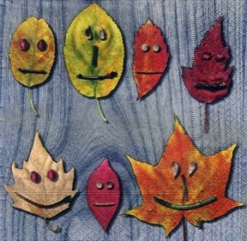 s3868 – Herbst – Blätter – Servietten – Packung – 20 Stück