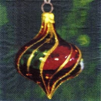 s3938 - Weihnachtskugel - Servietten - Packung - 20 Stück