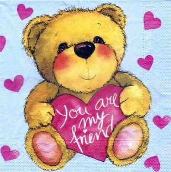 s4071 - You are my Friend - Servietten - Packung - 20 Stück