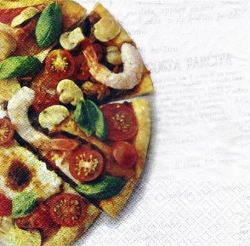 s4079 - Pizza - Servietten - Packung - 20 Stück