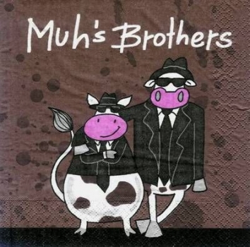 s4255 – Muh‘s Brothers – Servietten – Packung – 20 Stück