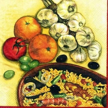 s4261 -  Spanish - red - Servietten - Packung - 20 Stück