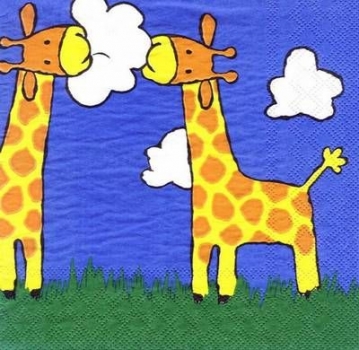 s4298 - Giraffen - Servietten - Packung - 20 Stück