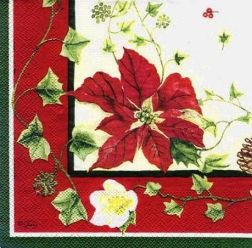 s4378 - Fiore di Natale - Servietten - Packung - 20 Stück