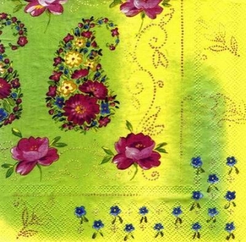s4428 - Flamenco - yellow - Servietten - Packung - 20 Stück