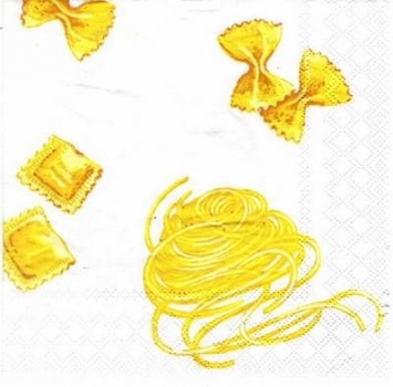 s4551 - Spaghetti & Co - Servietten - Packung - 20 Stück
