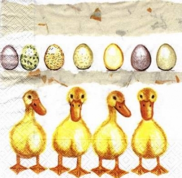 s4554 - Ducklings - Servietten - Packung - 20 Stück