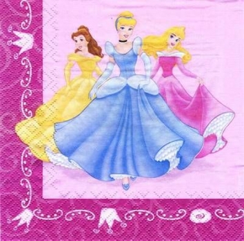 s4677 - Walt Disney - Princess Elegance - Servietten - 2 Lagig - USA - Packung - 20 Stück