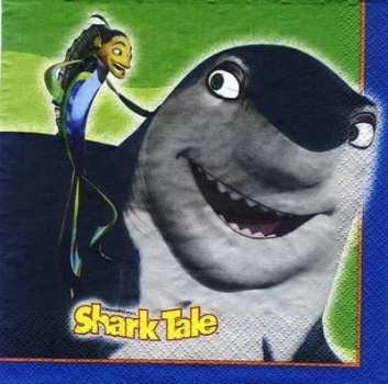 s4700 - Shark Tale - Servietten - 2lagig - USA - Packung - 20 Stück