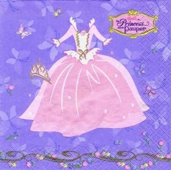 s4708 - The Princess - Barbie - Servietten – USA – Packung – 16 Stück