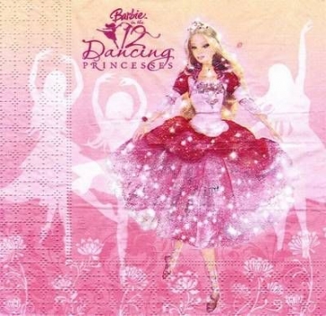 s4764 - Barbie dancing - Servietten - Packung - 20 Stück