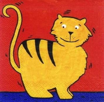 s4855 - Kleiner Tiger - Servietten - Packung - 20 Stück