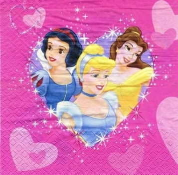 s4895 - Disney Princess - Servietten - Packung - 20 Stück
