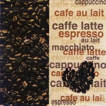 s4902 - Caffee latte - Servietten - Packung - 30 Stück