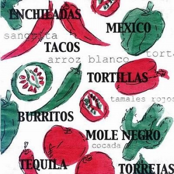 s4908 - Tortillas - Tacos - Servietten - Packung - 30 Stück
