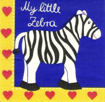 s4948 - My little Zebra - Servietten - Packung - 20 Stück