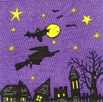 s4959 - Halloween-Night - Servietten - Packung - 30 Stück