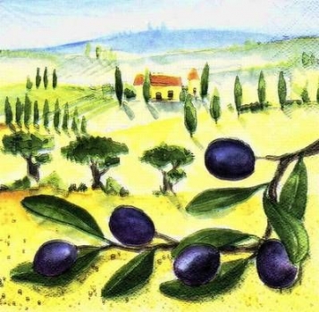 s4966 - Toscana - Servietten - Packung - 30 Stück