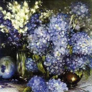 s4983 - Hydrangea - AUSTRALIEN - Servietten - Packung - 20 Stück