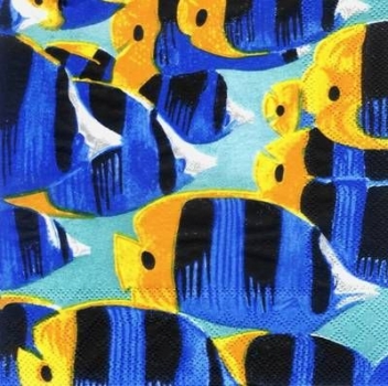 s4991 - Tropische Fische - Servietten - Packung - 20 Stück