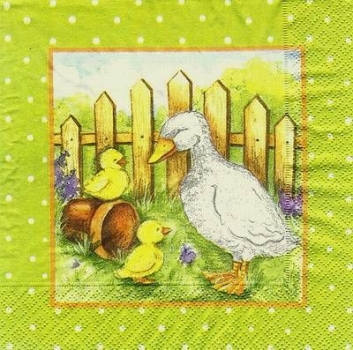 s4x0036 - Mutter Gans - Servietten - Packung - 20 Stück