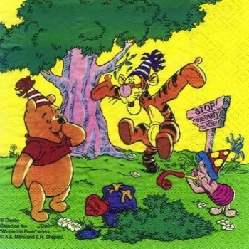 s4x0692 - Winnie the Pooh - Party - Servietten - 2lagig - Packung - 20 Stück