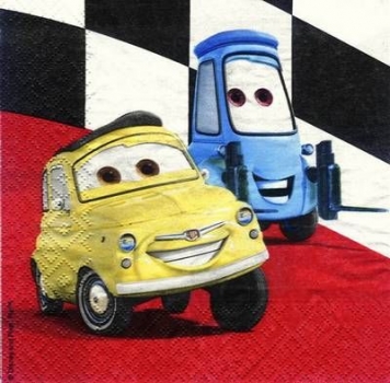 s4x0727 - Cars - Disney - USA - Servietten - 2lagig - Packung - 20 Stück