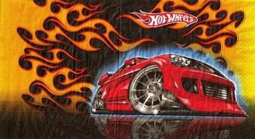 s4x1077 - Hot Wheels - Servietten - Packung - 20 Stück