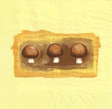 s4x1114 - Pilze - Servietten - Packung - 15 Stück