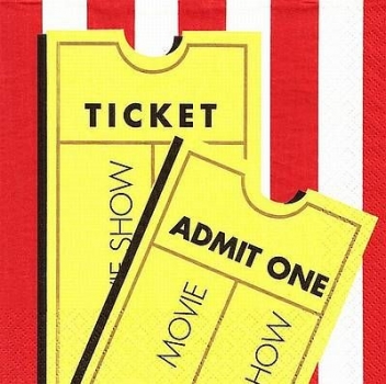 s4x1188 - Ticket - USA - Servietten - Packung - 16 Stück