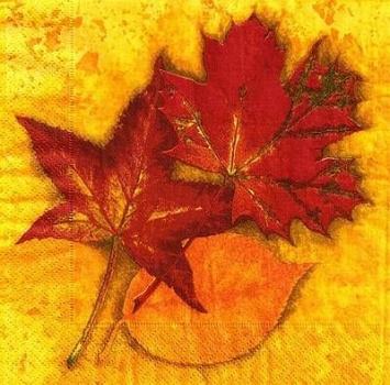 s4x1202 - Herbstlaub - Servietten - Packung - 15 Stück